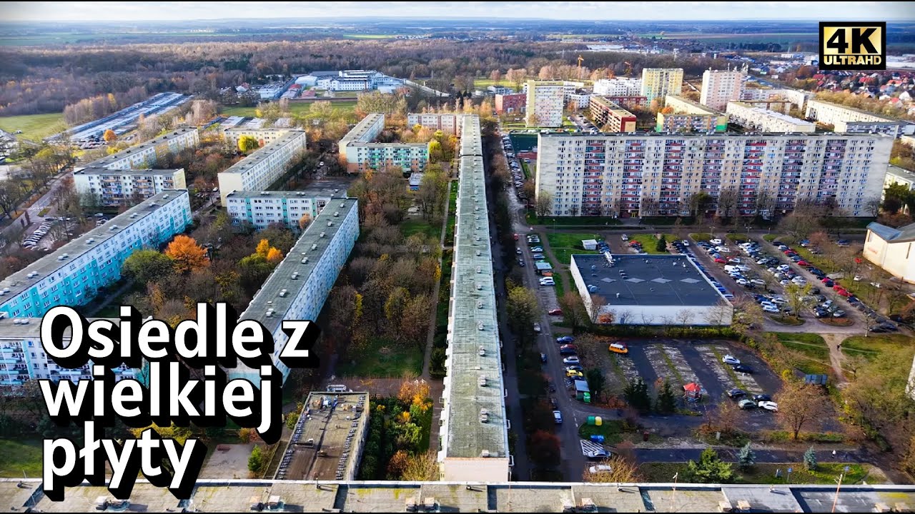 Osiedle Zachód | Polska | Stargard | Latanie Dronem | Kościół | Jesień | Dron | Z lotu ptaka | 4K