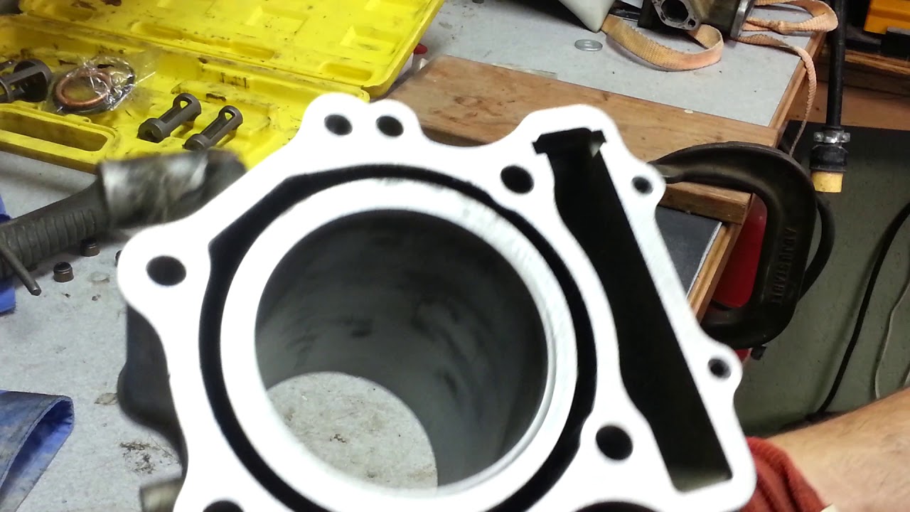 Resurfacing and ATV cylinder head and cylinder