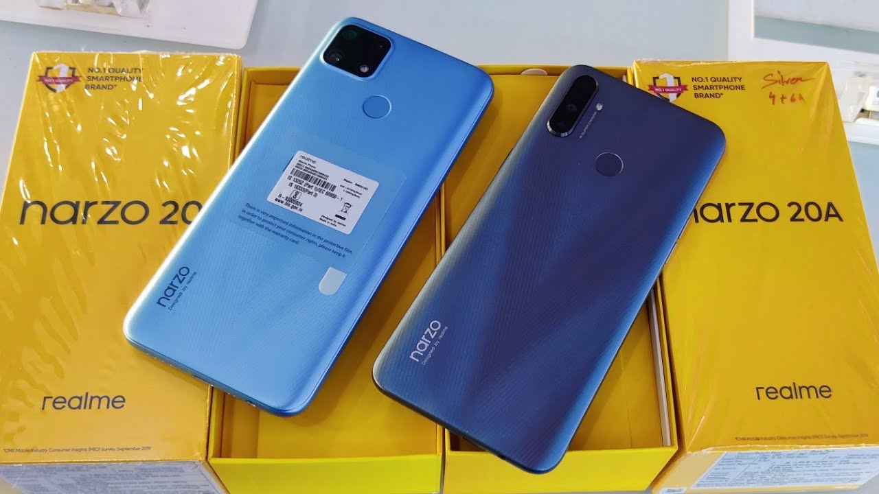 Realme Narzo 20 Vs Realme Narzo 20A Unboxing , Review & Comparison !!Price, Specifications & More 🔥🔥