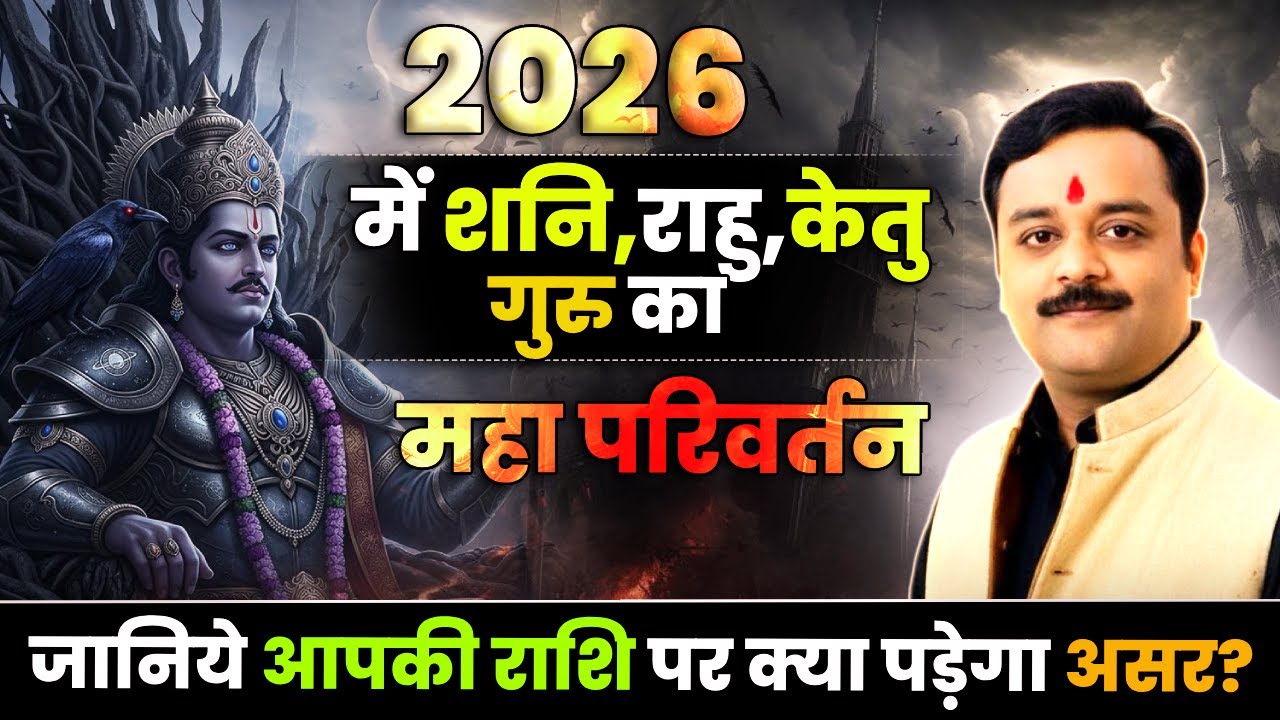 2026 में 12 राशि पर शनि गुरु राहु केतु के गोचर का क्या प्रभाव? बनाएगा आपको धनवान या लेगा परीक्षा?