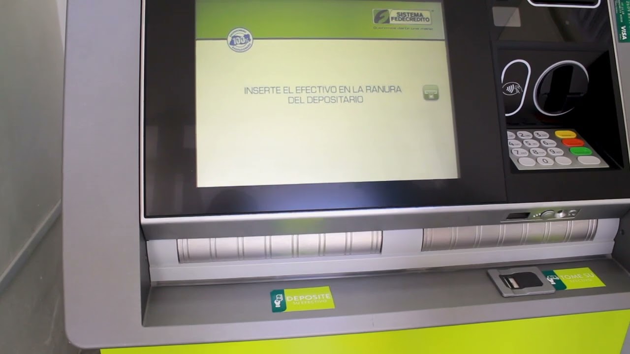 Depósito a cuenta en ATM DEPOSITARIO
