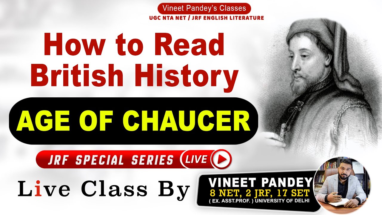 How to read British History Literature || AGE OF CHAUCER || Live Class