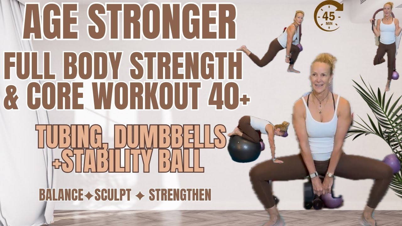 AGE STRONGER | FULL BODY STRENGTH & CORE WORKOUT 50+