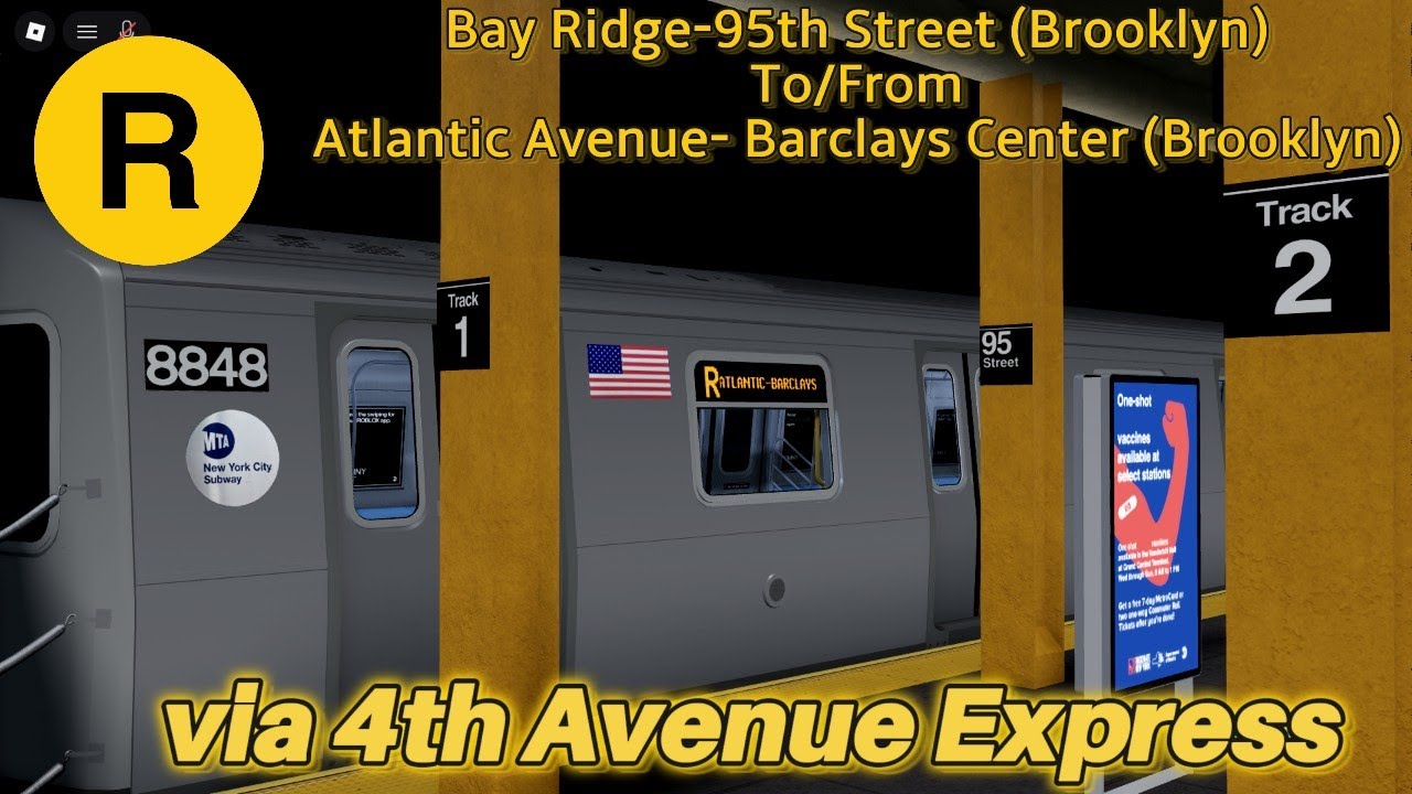 MTA NYCT R160B (R) 95th Street To/From Atlantic Avenue | MTAoR IND/BMT Midtown lines
