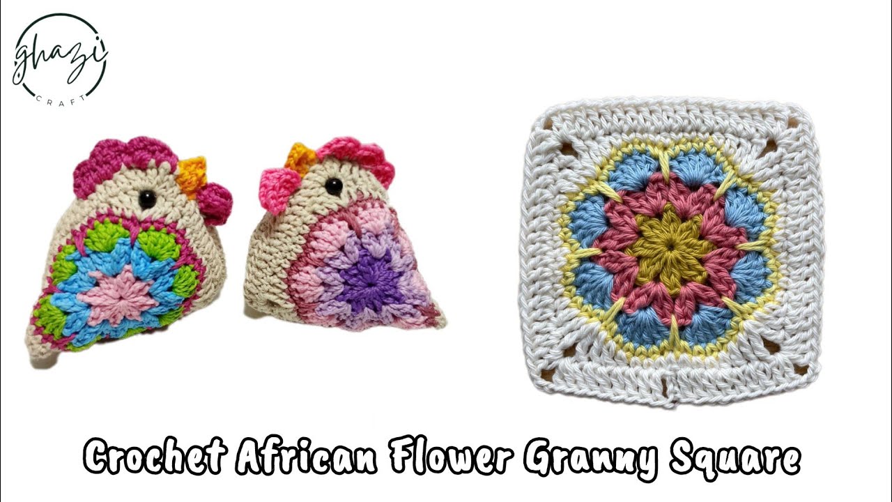 How to Crochet Granny Square / Crochet African Flower Granny Square