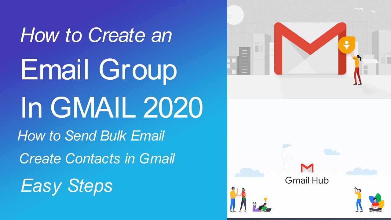 How to Create a Group Email in Gmail 2020 | How to Add Contacts in Gmail