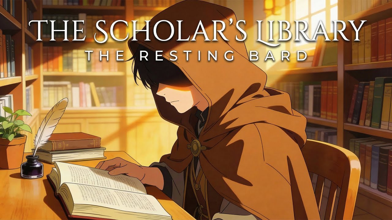 The Scholar’s Library 📚 Warm Sunlight & Medieval Fantasy Music for Study & Reading