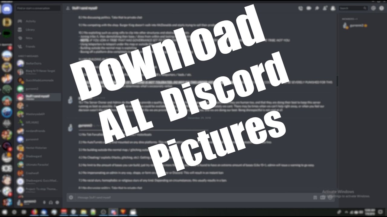 How to Auto-Download all of your Discord pictures at Once!