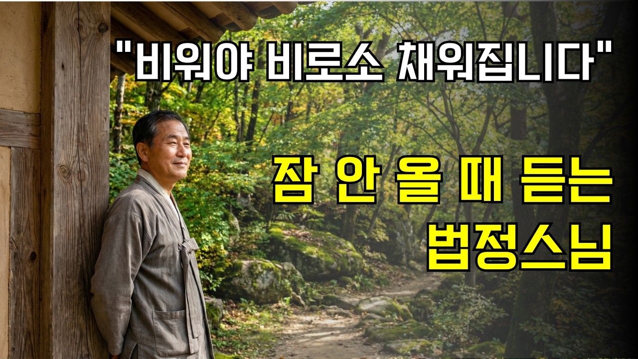 잠 안 올 때 듣는 법정스님의 지혜 