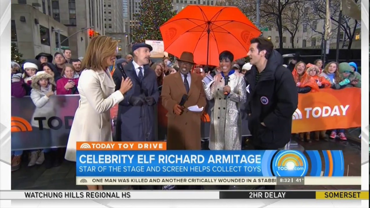 Richard Armitage on the Today Show December 12, 2016