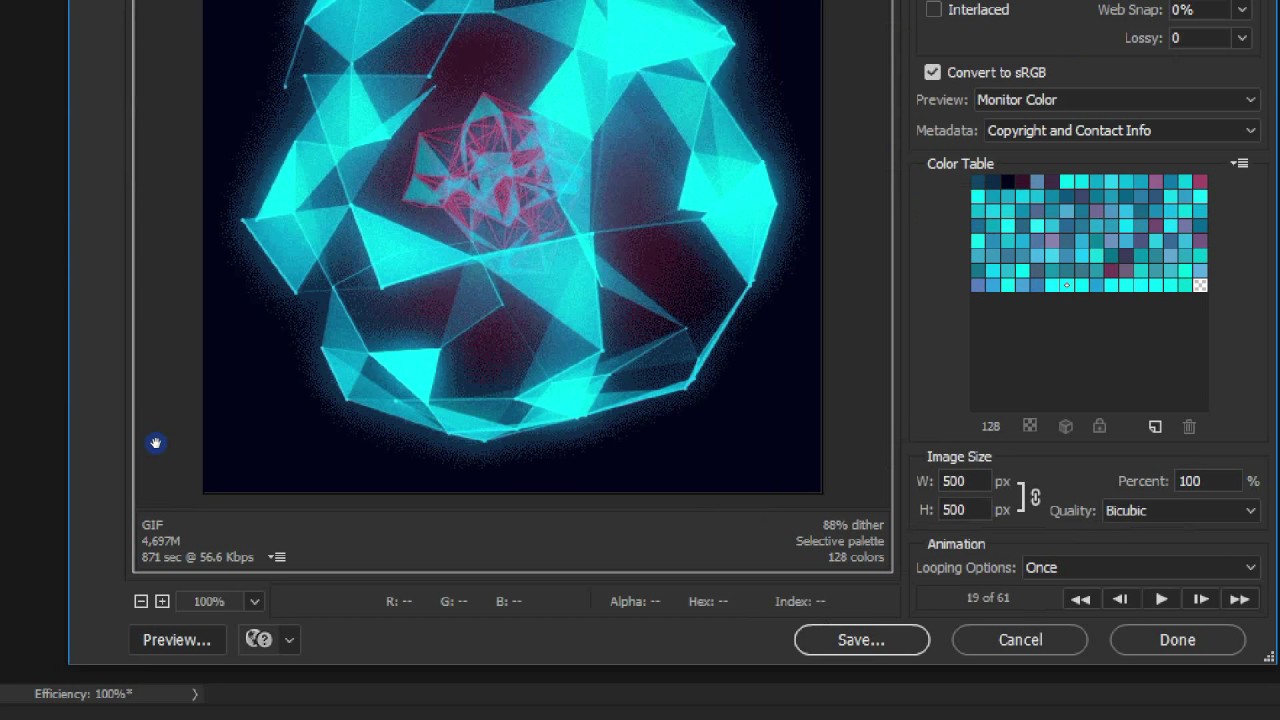 Exportar do AE e importar ao PSD  e exportar GIF - HORA DO RENDER