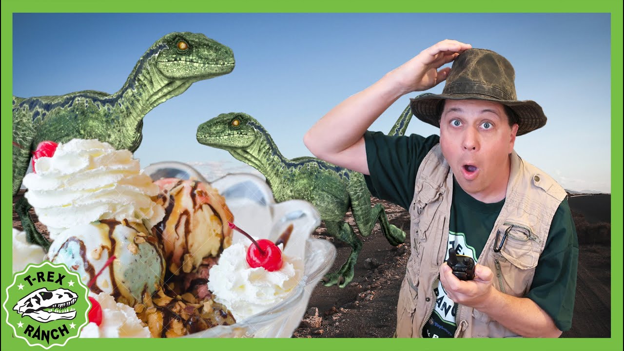 Ice Cream Dino Mystery! | T-Rex Ranch Dinosaur Videos
