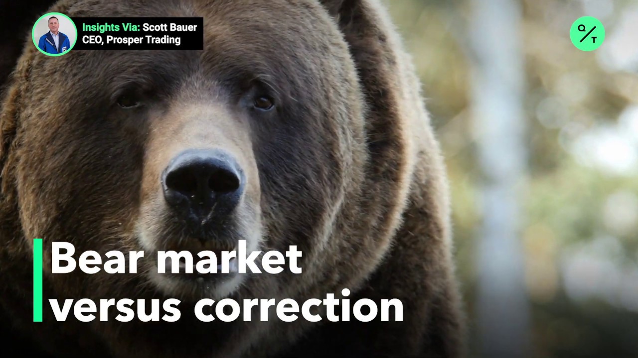 Here&rsquo;s how to tell a correction from a bear market