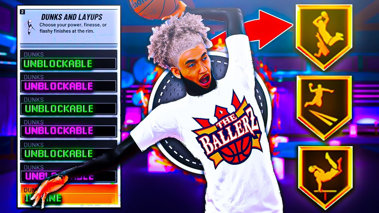 BEST DUNK ANIMATIONS + BEST FINISHING BADGES ON NBA 2K22! GLITCHY DUNK PACKAGES - NEVER GET BLOCKED!