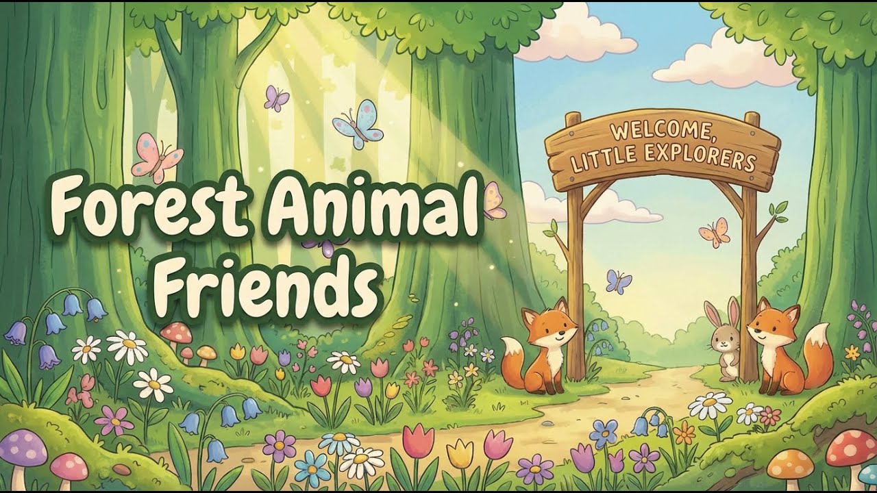 Forest Friends Song 🐰🦊 Kids Songs & Nursery Rhymes | CherryChoco | Animal Songs for Children
