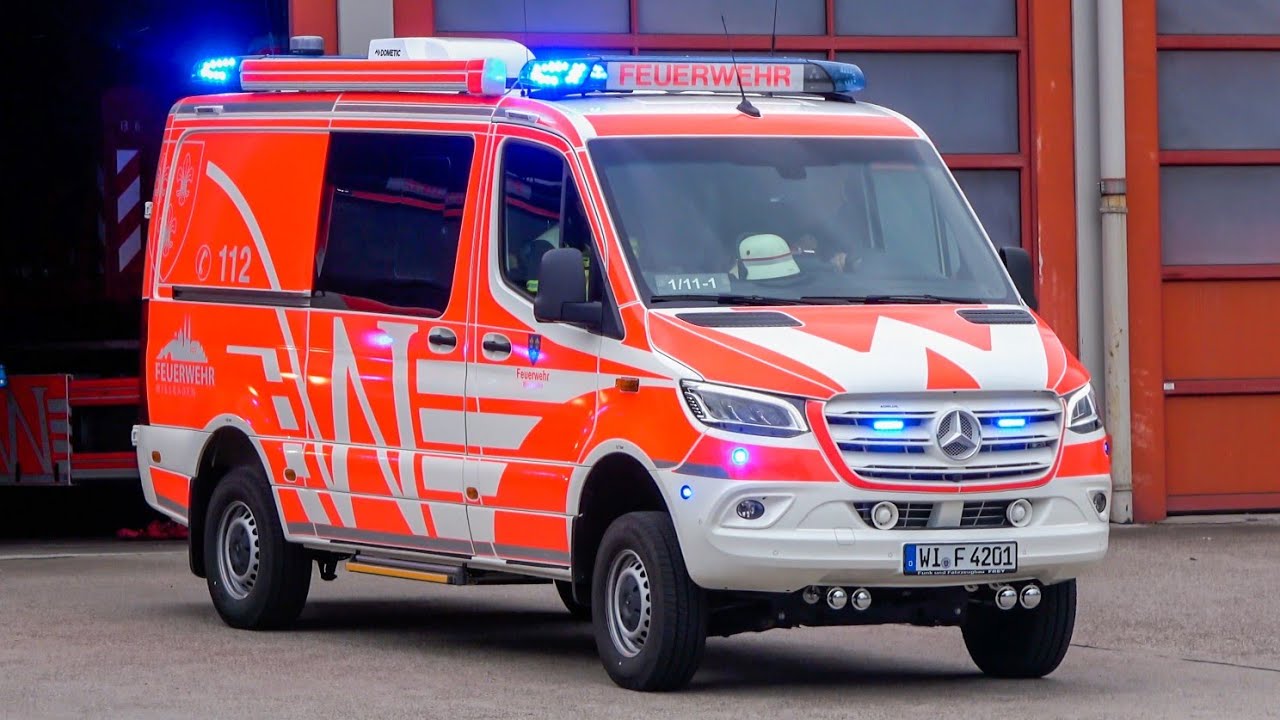 [Neuer ELW] Mehrere Einsätze an Wiesbadens Feuerwache 1