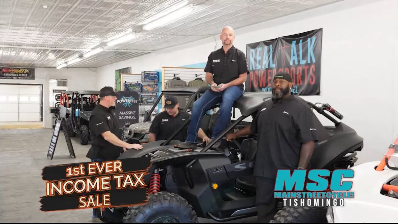 Main Street Cycle INCOME TAX SALE! Going on now #mg901 #teammsc #atv #cfmoto #segway