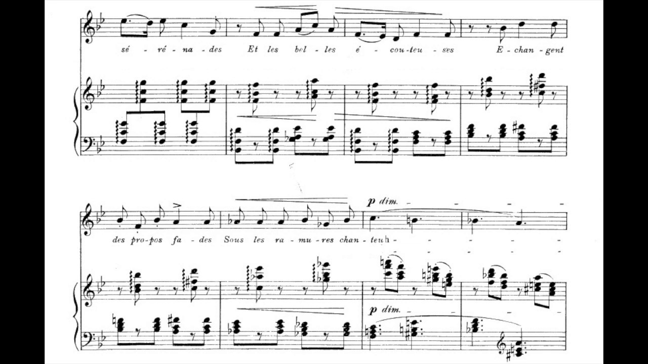 Mandoline Claude Debussy LOW Key (Bb) - With MELODY