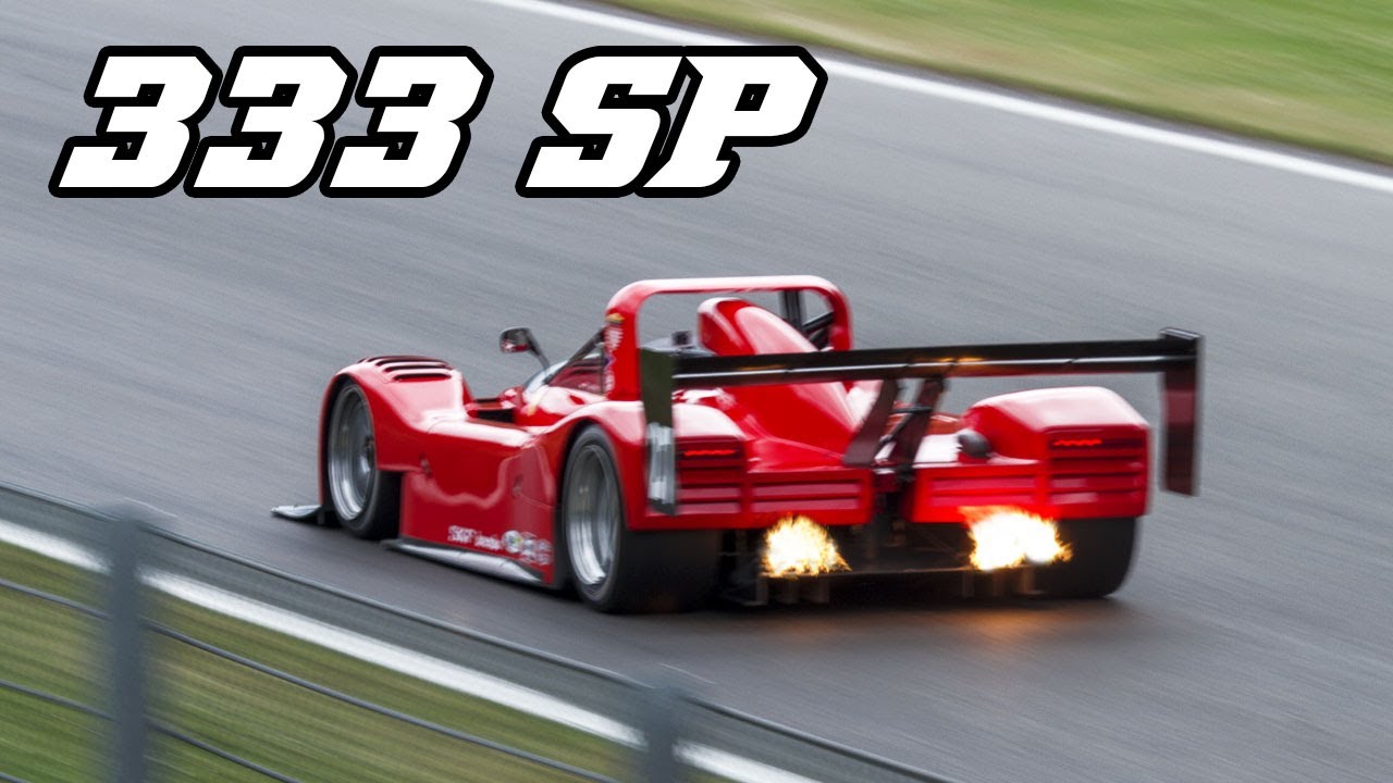 Ferrari 333 SP - Flames and great V12 sounds (Spa 2017)