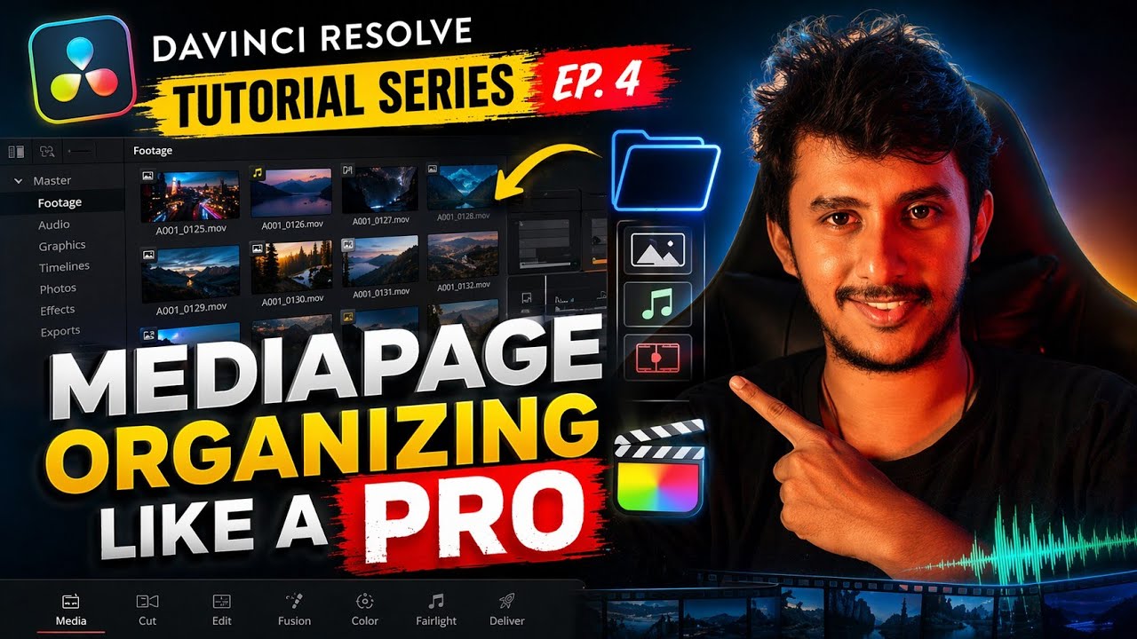 DaVinci Resolve Media Page Explained in Tamil | How to Import & Organize Footage (Full Tutorial)