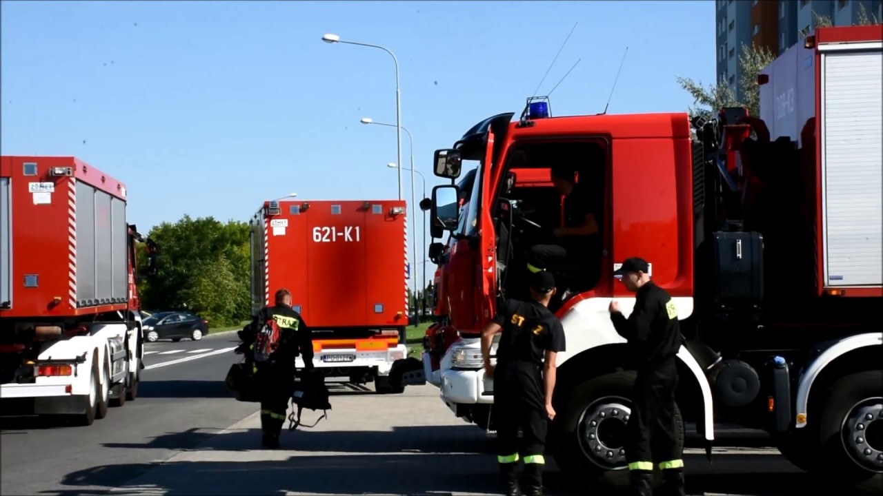 Wyjazd wielkopolskiego modułu GFFFV Poznań do Szwecji // Avgång av Polen Brandkåren till Sverige