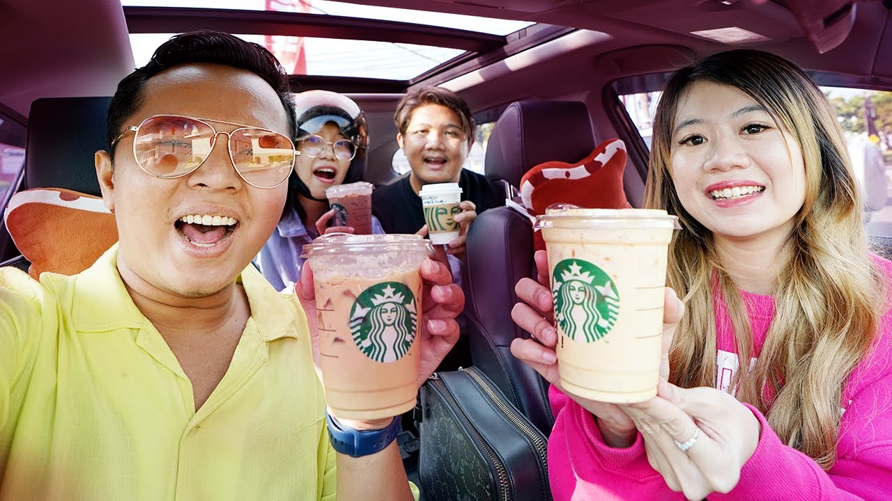 TANTANGAN PESAN MINUM STARBUCKS SESUAI KARAKTER KITA!! ADA ANAK MOBIL DAN ANAK SHOPPING!!