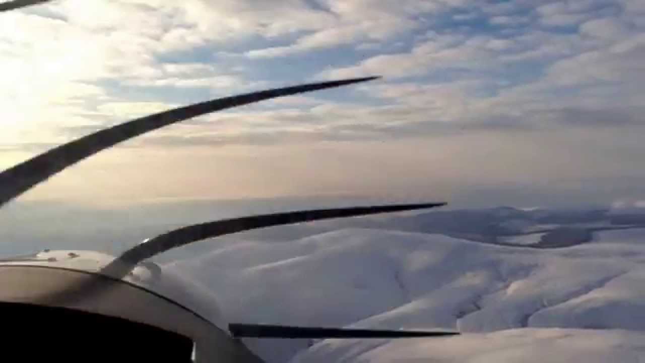 Cruising over 3,000ft Northumberland during winter.