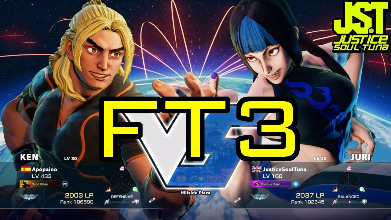 -SFV- JusticeSoulTuna (Juri) vs Apopaino (Ken) [First to 3] Set 1