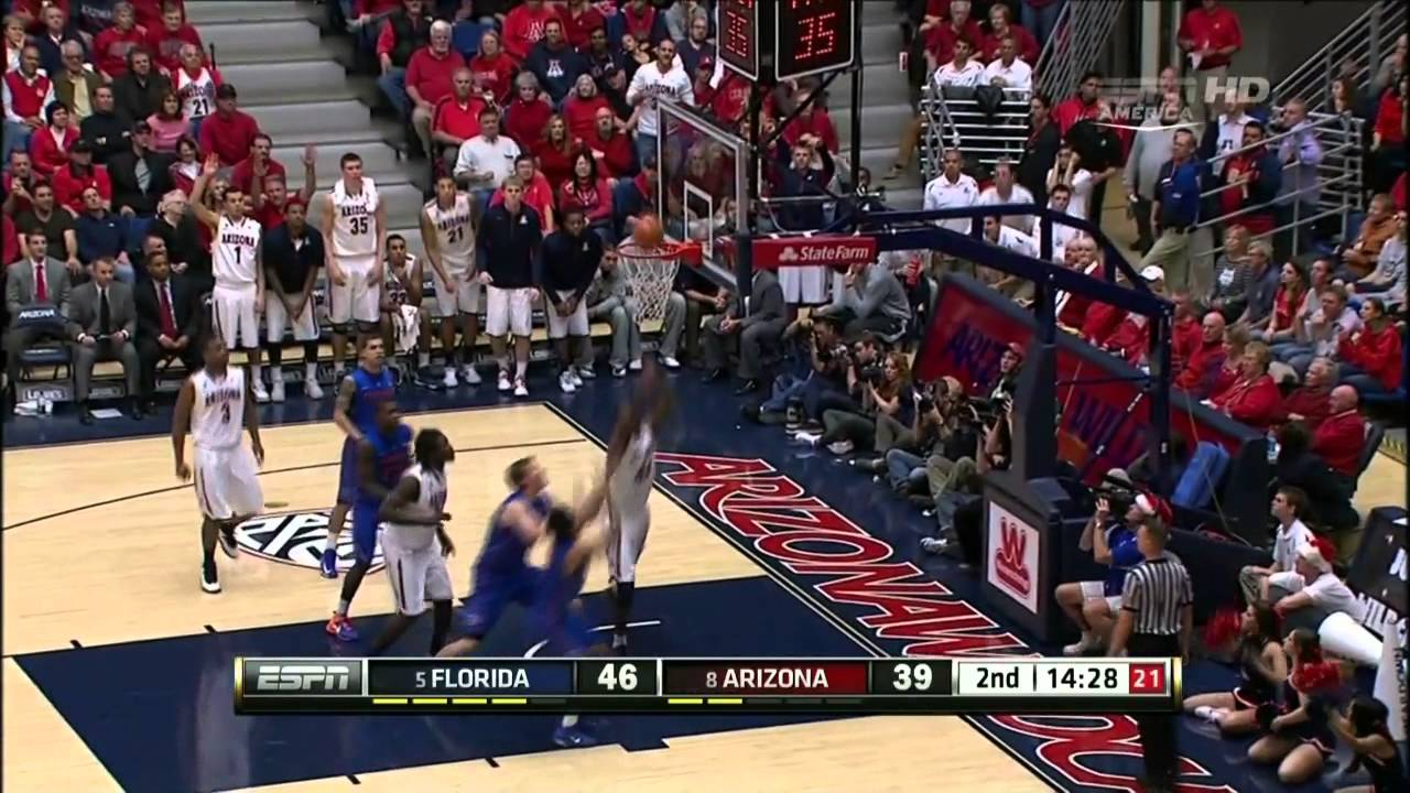 Ncaa Basketball Florida(5) vs Arizona (8)  December 15