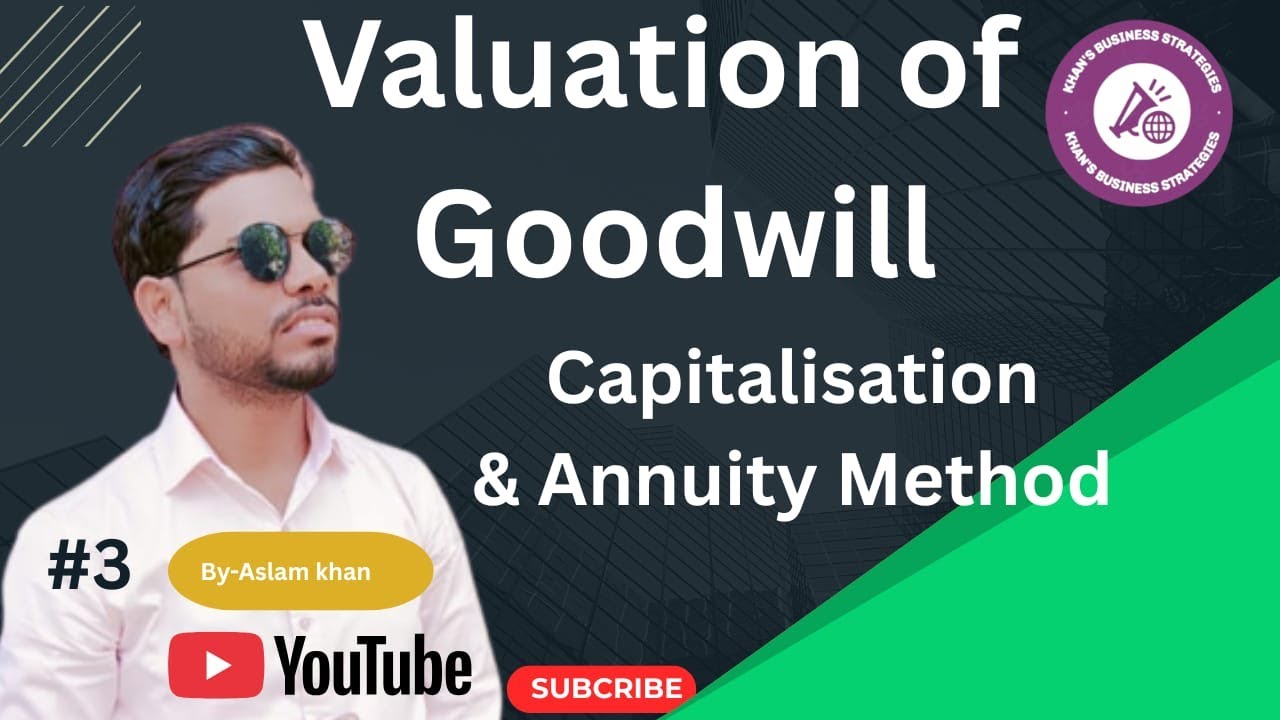 Goodwill Valuation: Capitalisation Method & Annuity Method Explained  By-Aslam khan 