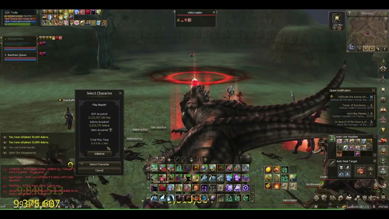 【LineageII】 - Server Chronos - 2 Spots vs 1 Spot
