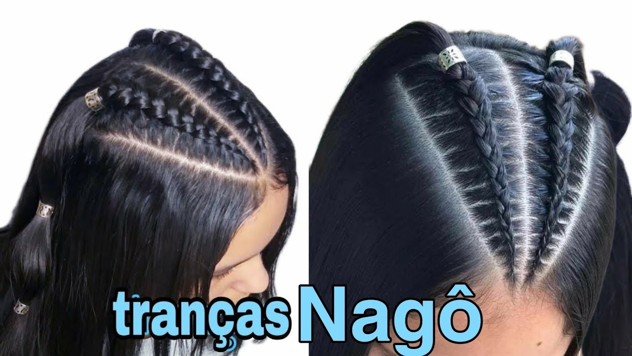 Como Fazer Tranças Nagô  passo a passo/ para iniciantes/ e trança bolha