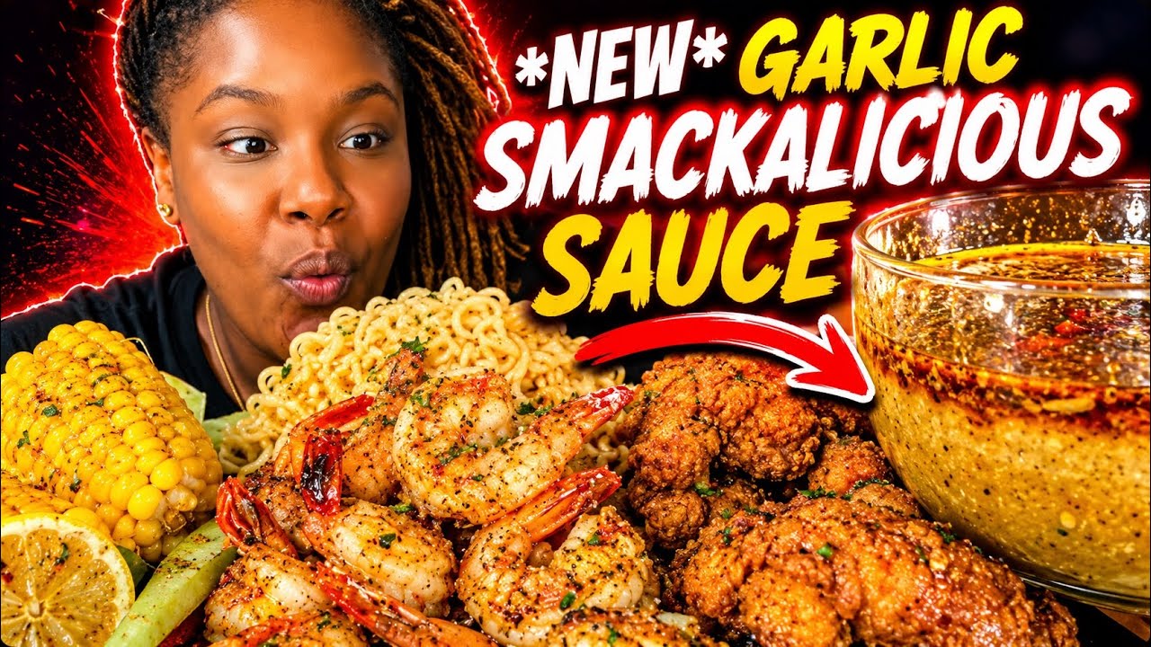 *NEW* GARLIC SMACKALICIOUS BUTTER SAUCE BY @Bloveslife | FOOD REVIEW