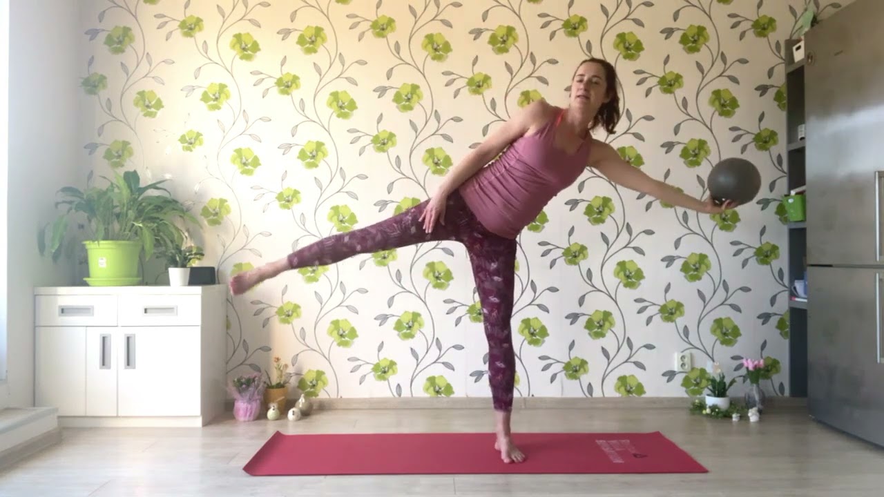 Pilates s Vlaďkou:  lekce overballem č.4