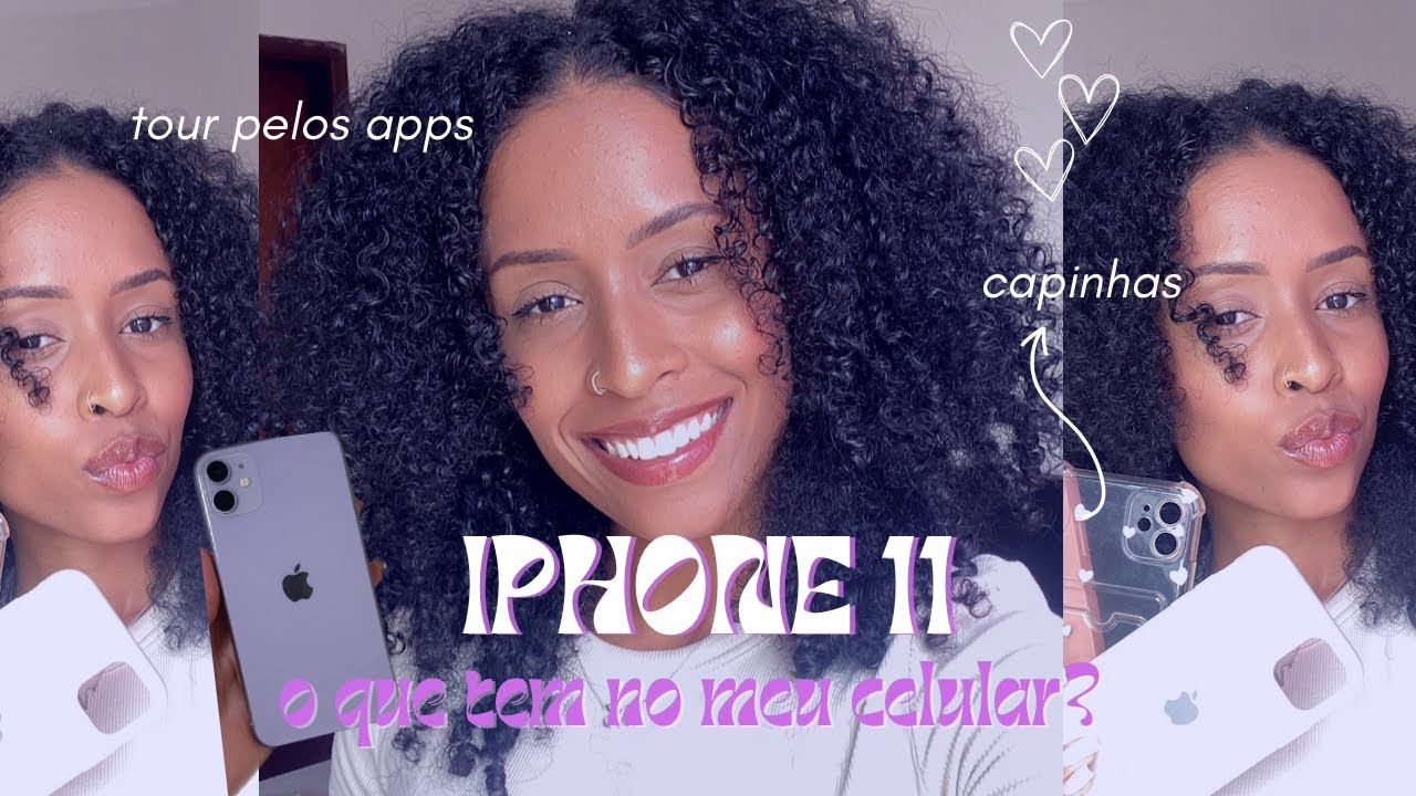 tour completo pelo meu celular *iphone 11 64gb* e indicação de apps 🤍📱