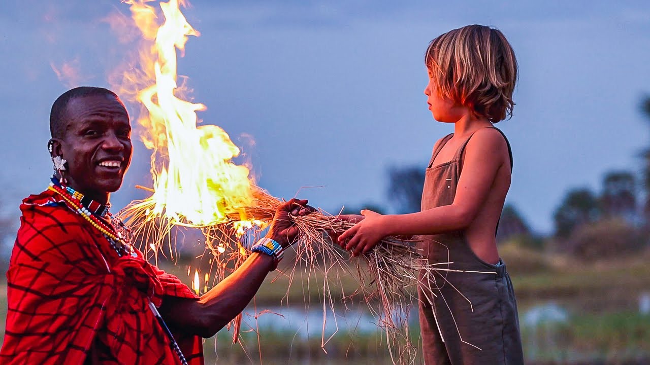 CAN YOU MAKE FIRE? - Baby and Kids Lessons in Africa