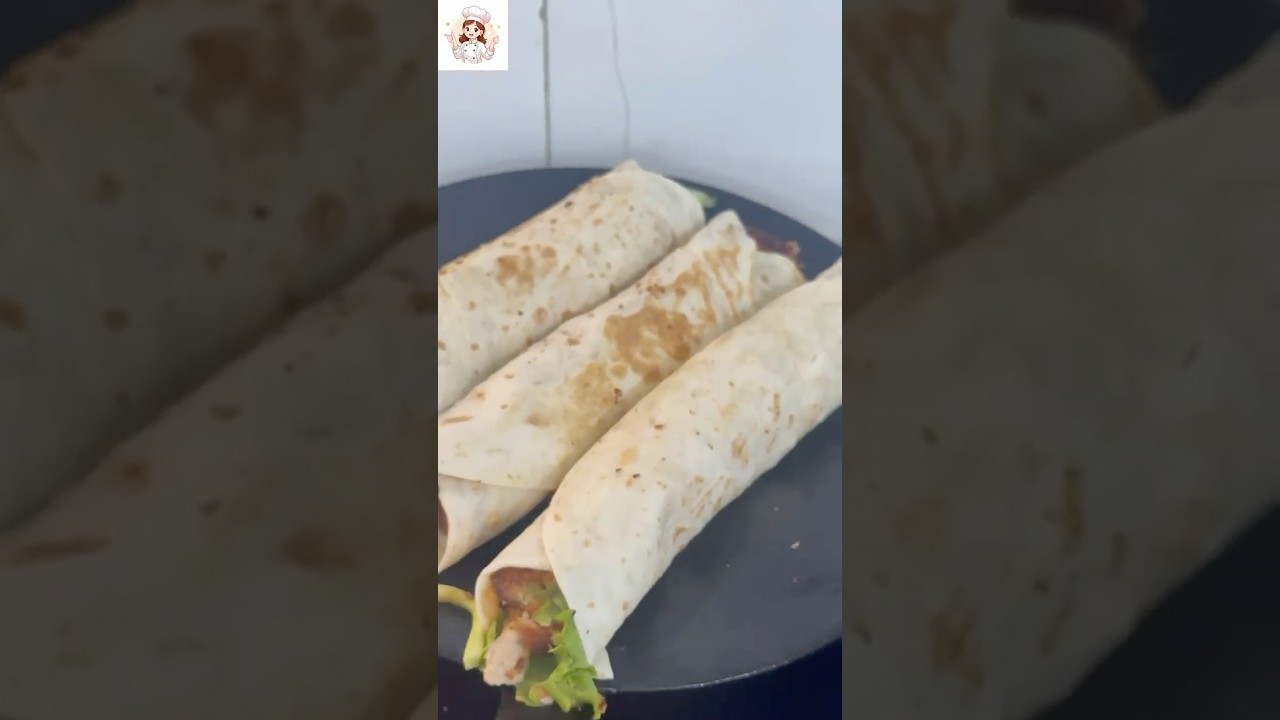 | Simple & easy tortilla wraps | Chicken wraps | #food #ramadan #viral #wrap