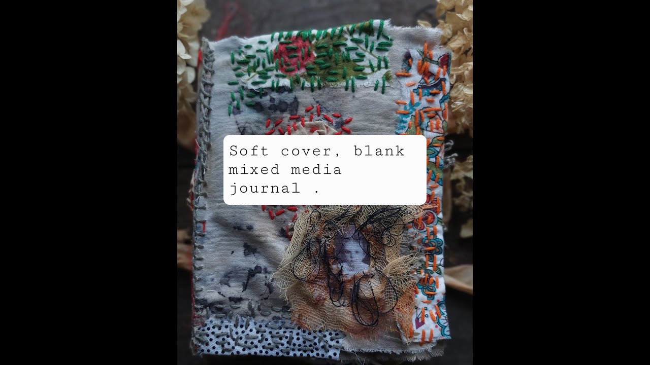 Soft cover blank mixed media journal. Etsy update.(SOLD,thank you. )
