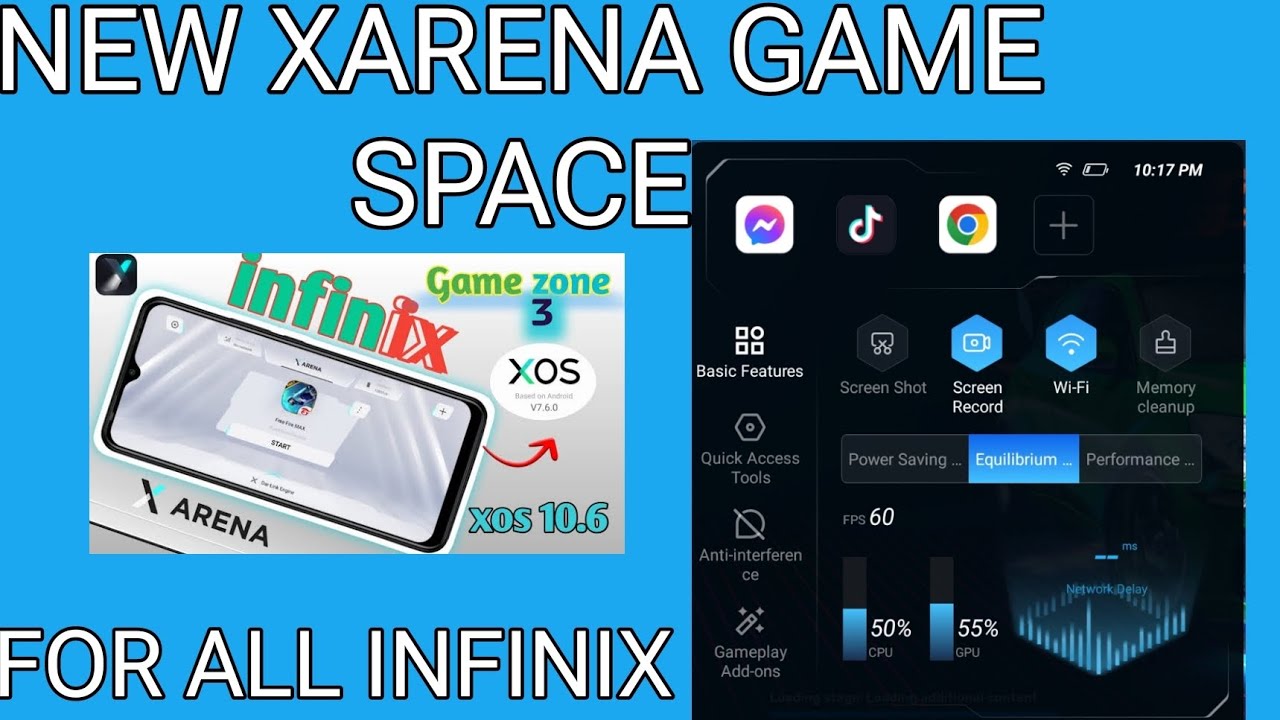 NEW XARENA GAME SPACE FOR ALL INFINIX DEVICES BY TECHNICAL SAN SUPPORT ALL INFINIX
