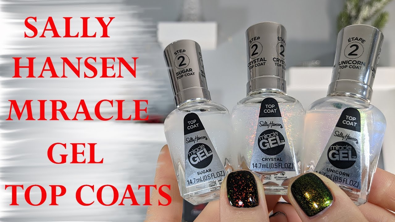 UNLOCK THE MAGIC OF SALLY HANSEN MIRACLE GEL TOP COATS | Swatches, Comparison, Final Thoughts