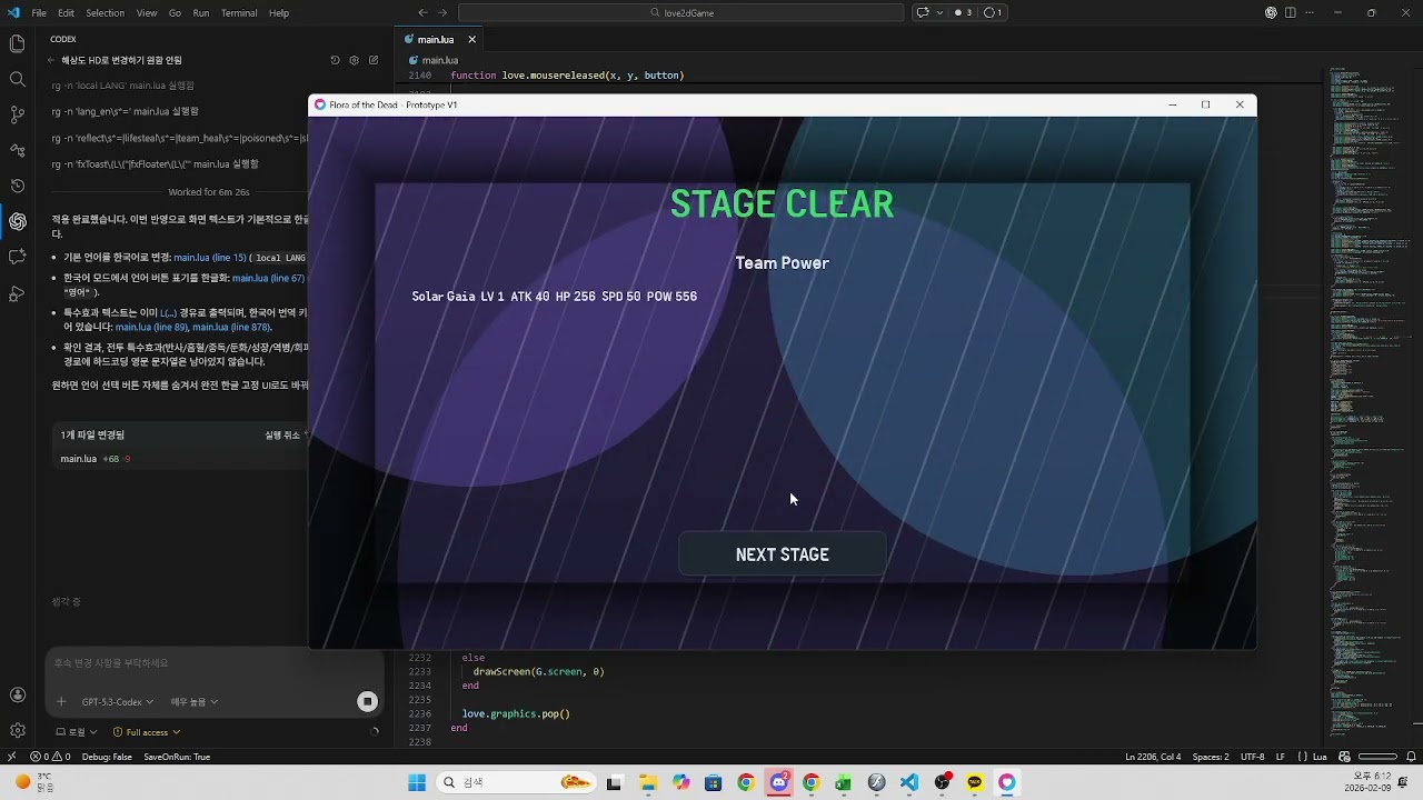 Codex5.3 + Love2D Game (4hours)