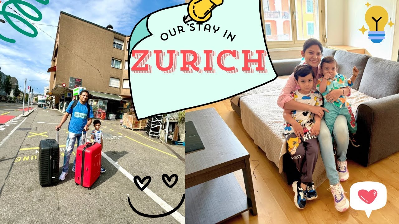 Our Airbnb Stay in Zurich | we plucked Apples from Tree | Seebach Station | Switzerland | July 2024|