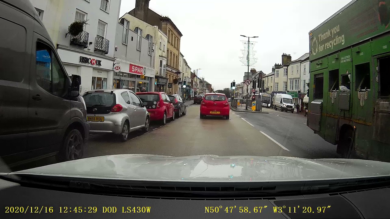 Dashcam High Street, Honiton, East Devon