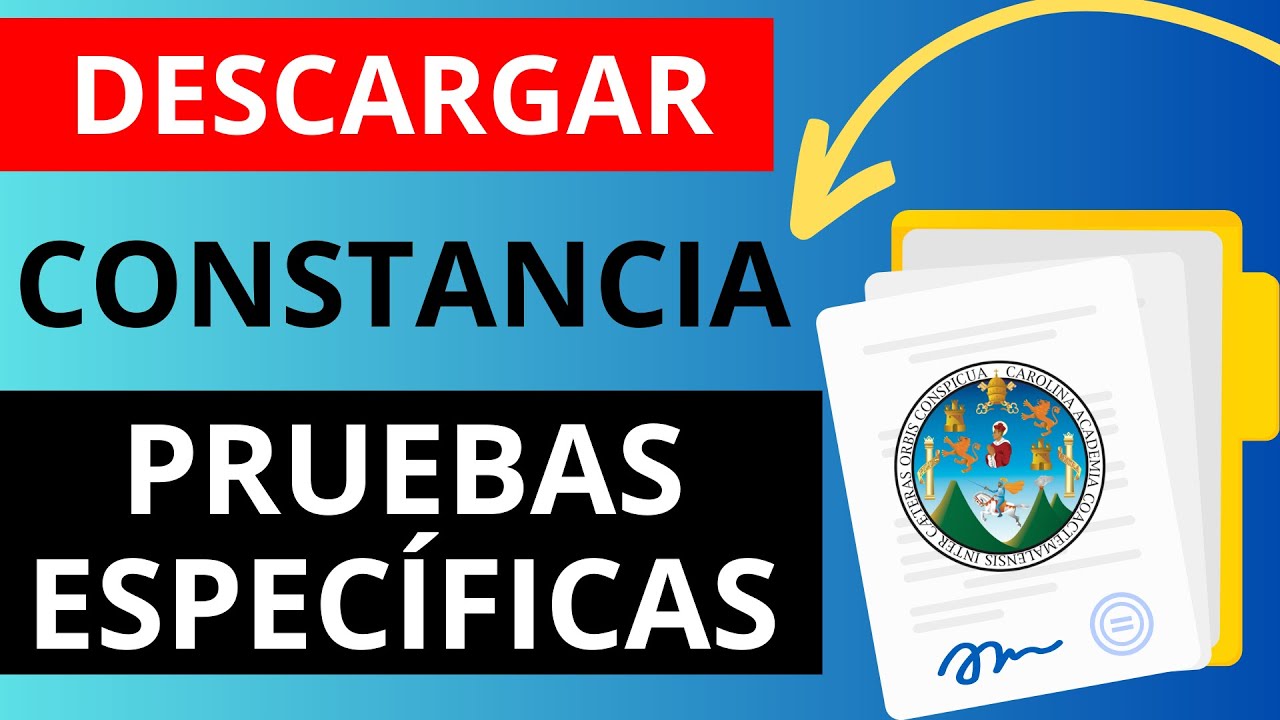💻PRUEBAS ESPECIFICAS Cómo ver mis RESULTADOS Y D3scargar la CONSTANCIA en PDF | USAC-2023