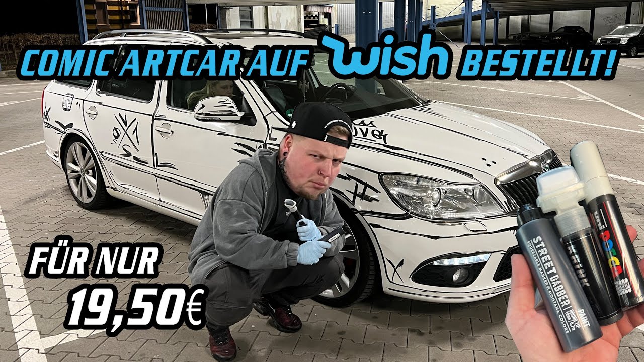 Comic Artcar f&uuml;r unter 20&euro; ! Neuer Look f&uuml;r Brandons Daily! Skoda Octavia Tuning auf WISH bestellt!