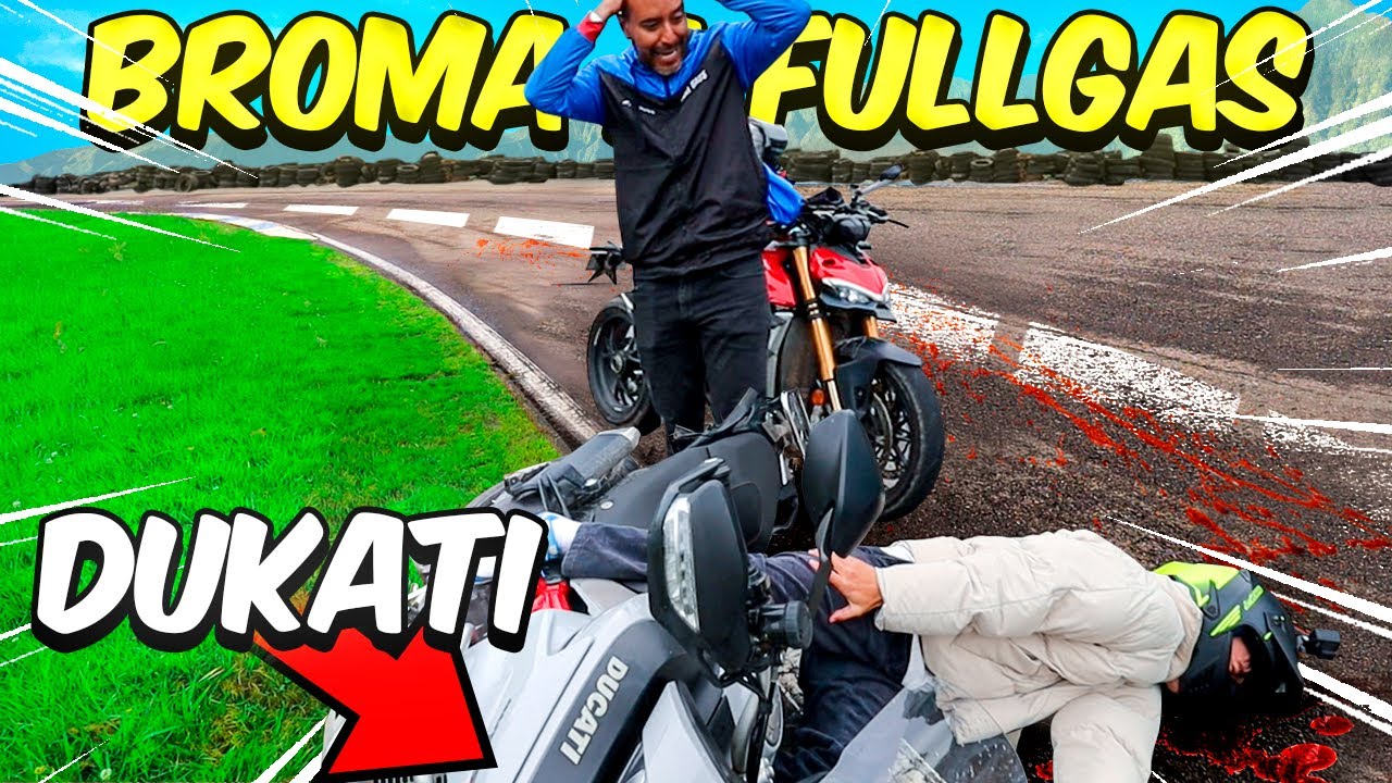 ME CAI EN SU MOTO DE 100 MILLONES, Broma a FULLGAS SALE MUY BIEN 🔥