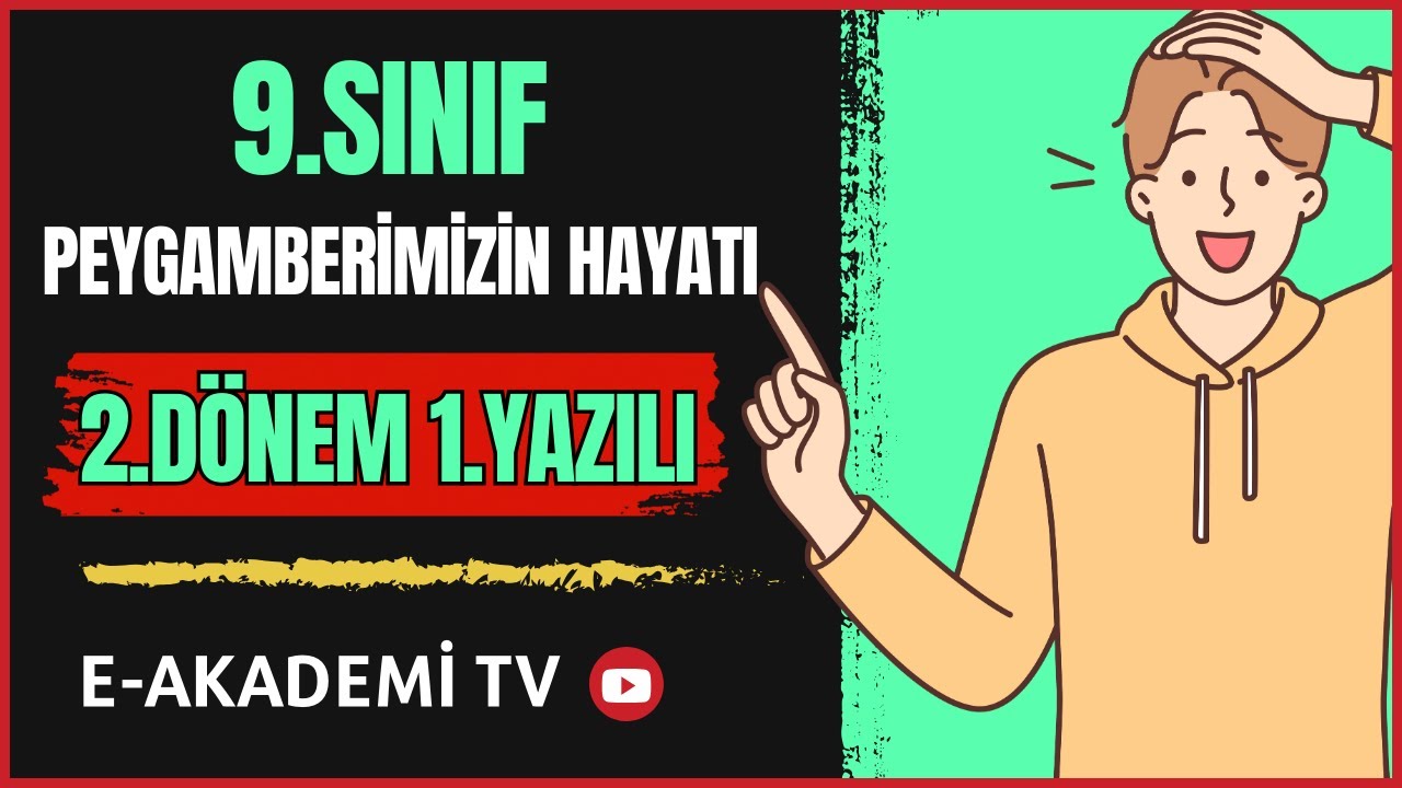 9.Sınıf Peygamberimizin Hayatı 3.Ünite (Eski)