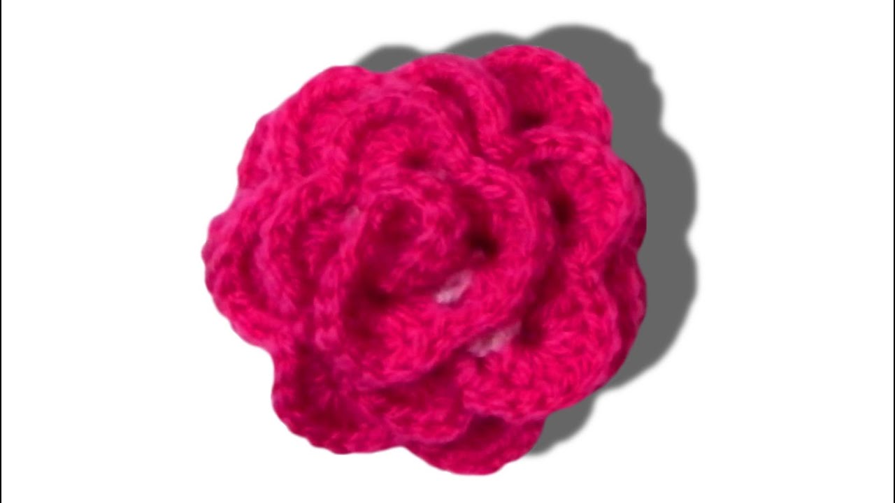 Rose häkeln Anleitung Häkelrose Häkelanleitung - © Woolpedia
