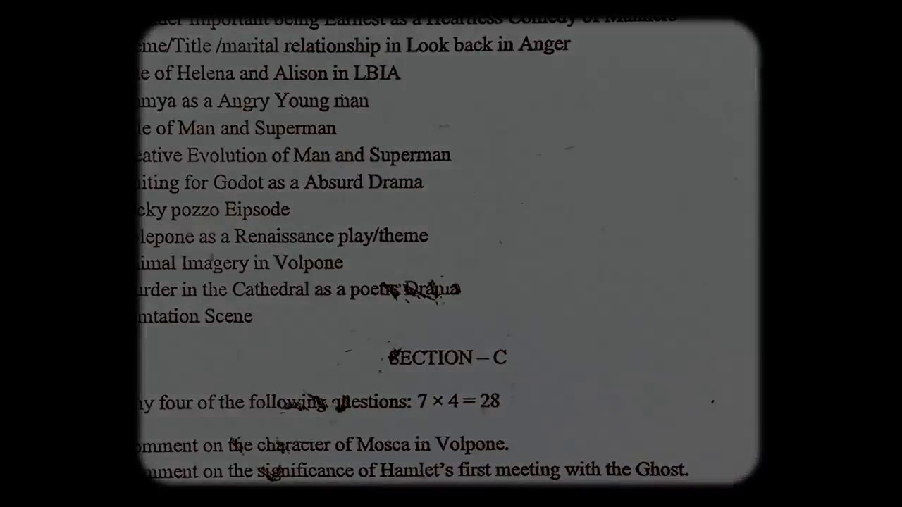 NSOU PG ENGLISH SUGGESTIONS.