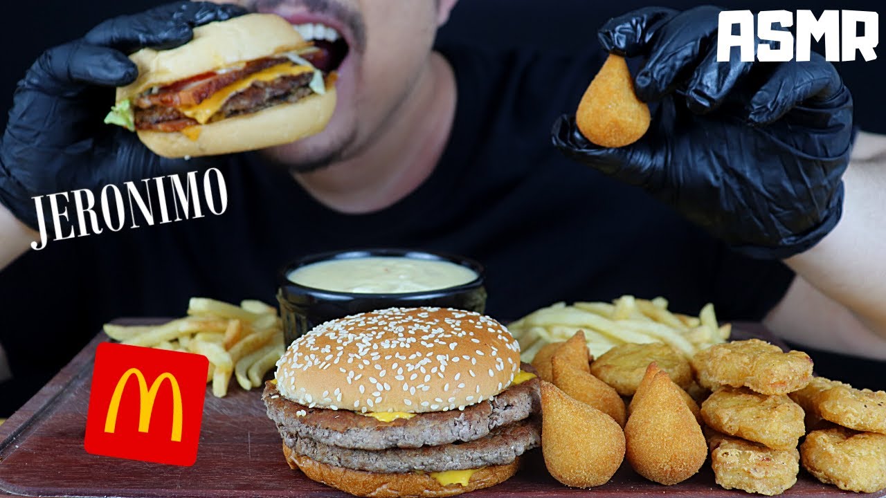 ASMR McDonald's e Jeronimo Burger MukBang (Sons Mastigação)